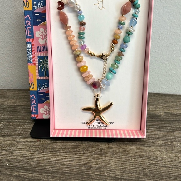 House of Harlow 1960 Jewelry - House Of Harlow 1960 | Reconstituted Turquoise Statement Starfish Necklace